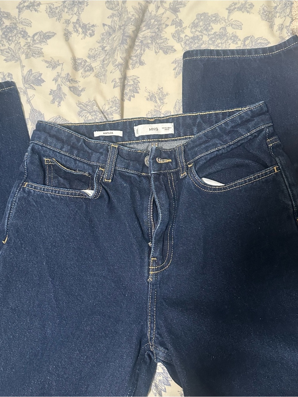 Mango Matilda Dark Indigo High-Rise Women's Jeans